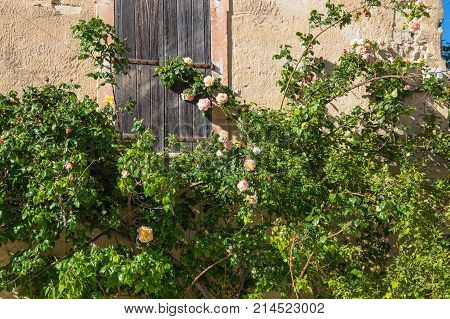 Old house in town Oppede-le-Vieux in Provence France