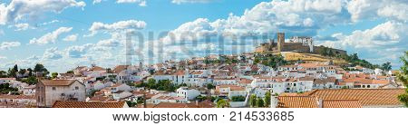 Panoramic view of Arraiolos in Portugal, Alentejo