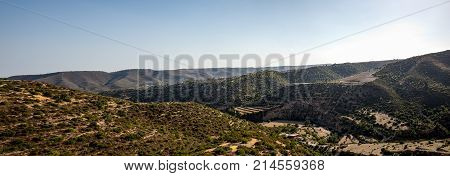A mountain view on a way from Limassol to Platres in Cyprus central part of the island and wine region