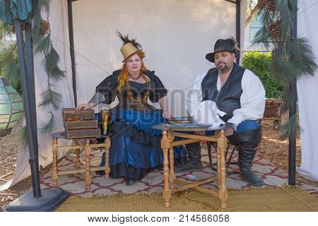Participants With Typical Clothing During Tumbleweed Festival