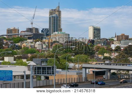 Woolloomooloo Suburb Cityscape Aerial View