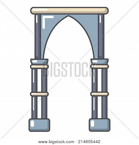 Archway construction icon. Cartoon illustration of archway construction vector icon for web