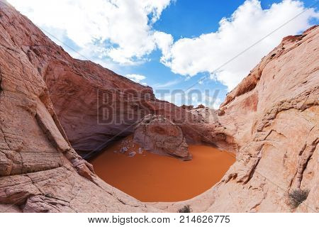 Unusual natural formation Cosmic Astray in Grand Staircase-Escalante National Monument, Utah, United States. Fantastic Landscapes.