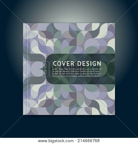 Geometric Color Cover In A Modern Flat Style With Space For A Title And Logo. Vector Illustration. B