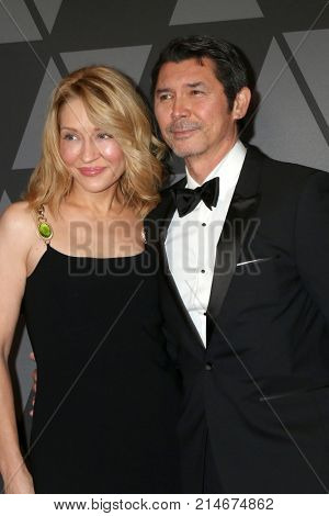 LOS ANGELES - NOV 11:  Yvonne Boismier Phillips, Lou Diamond Phillips at the AMPAS 9th Annual Governors Awards at Dolby Ballroom on November 11, 2017 in Los Angeles, CA