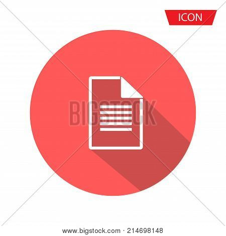 Document file vector icon isolated on background