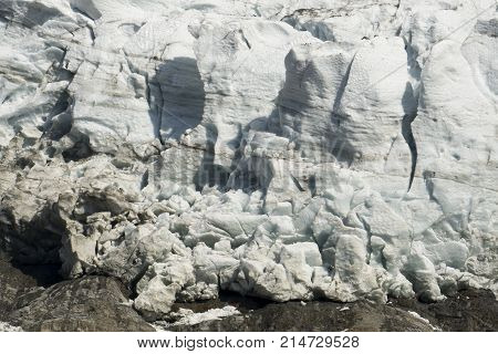 Glacier des Bossons . French Alps. Chamonix.