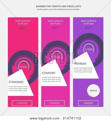 Price List Hosting Vector Photo Free Trial Bigstock