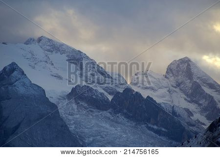 Alpine landscape in the Dolomites, Italy, Europe