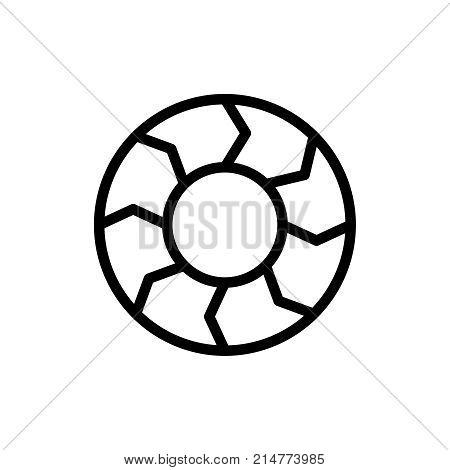 Chart line icon. High quality black outline logo for web site design and mobile apps. Vector illustration on a white background.