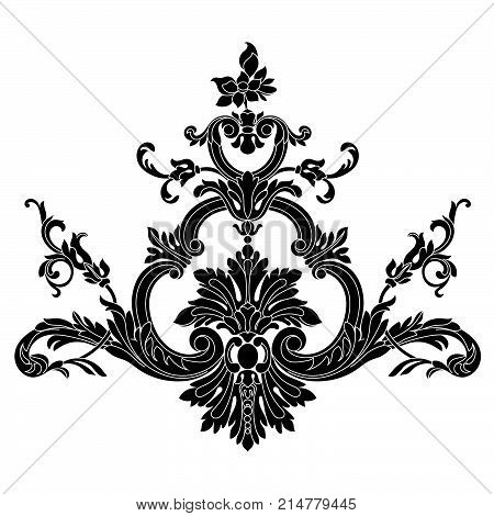 Black vintage ornament, baroque ornament, scroll ornament, engraving ornament, border ornament, floral ornament, retro pattern, antique pattern, style acanthus pattern, foliage pattern, swirl pattern decorative pattern, filigree pattern. vector