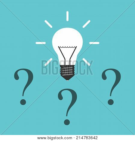 Light Bulb, Question Marks