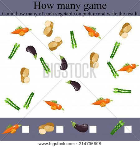 Learning mathematics, numbers. Mathematics task, worksheet. Tasks for counting for preschool kids, children. Counting Game for Preschool Children. how many objcets game
