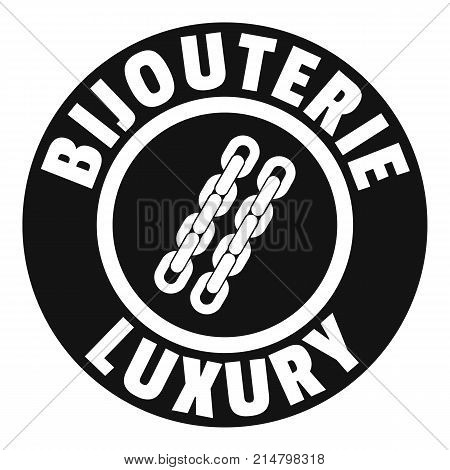 Bijouterie luxury logo. Simple illustration of bijouterie luxury vector logo for web