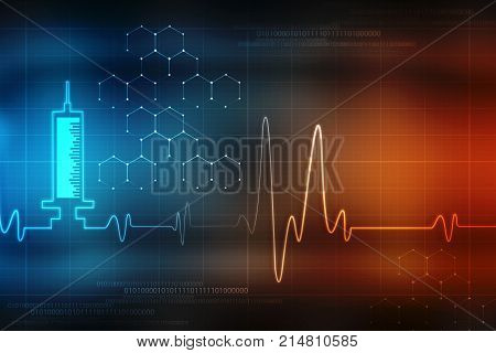 Medical abstract background, medical science background, Ecg background