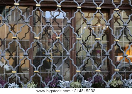 Metal grating / Metal grating on the window