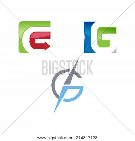 letter G logo vector,elegant concept of letter G logo set vector