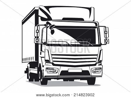 Commercial transport illustration for your projects .