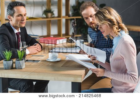Couple At Lawyers Office