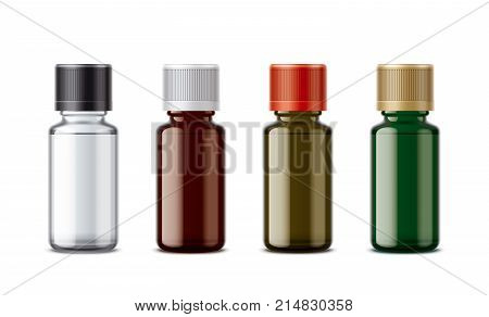 Medicine bottles mockup detailed illustration for your projects