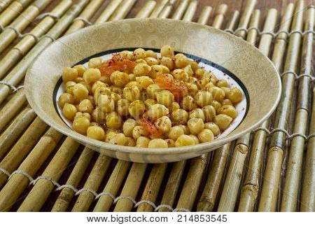 Pattani Masala - Dry Peas Masala , close up