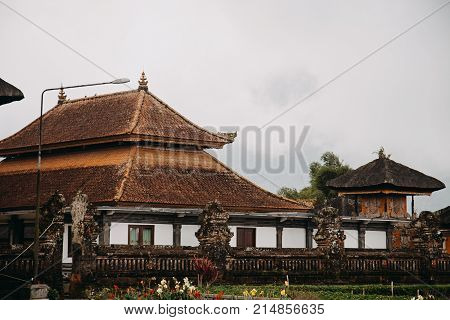Ulun Danu Bratan (pura Ulu Danau) Temple. Famous Place, National Landmark Of Bali, Indonesia