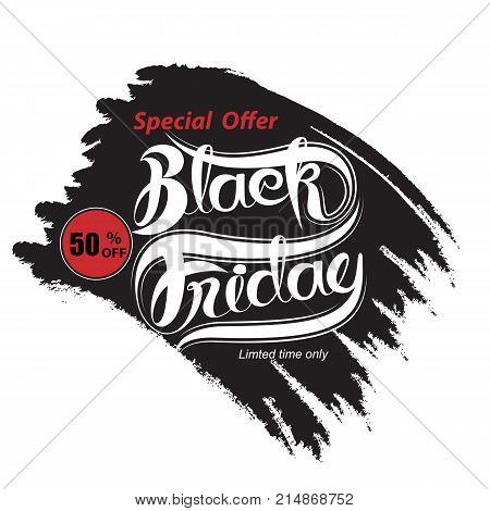 Black Friday sale abstract banner.Black Friday sale design template.Promo abstract vector background design.Vector illustration