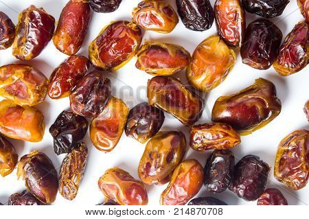 Arabian Dates Isolated On White Background