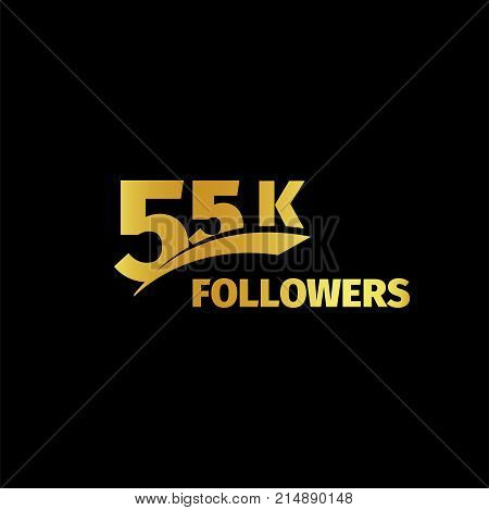 Stylish strict design, number of subscribers in social networks, the anniversary vector illustration set. My followers logo collection. Large vector set of gold numbers and letters online communities.