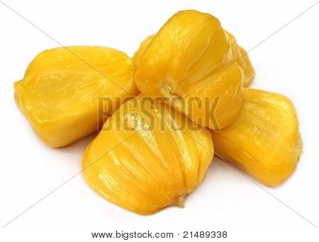 Detailní záběr šťavnaté jackfruit fleshes