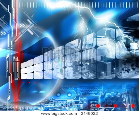 Abstract Blue Background
