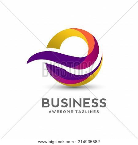 Letter E Colorful Logo Design Vector. Creative letter E Rainbow Gradient logo concept Illustration.