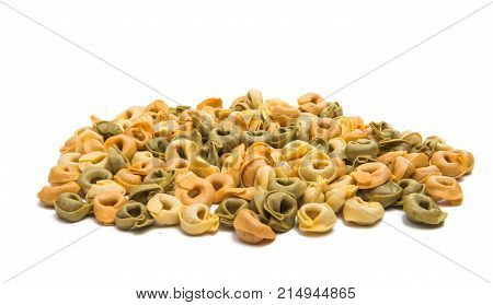 ravioli  tortellino, tradition isolated on white background