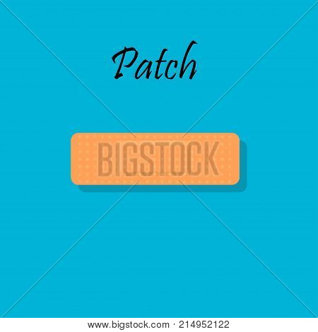 Vector illustration of Bandage for emergency treatment.