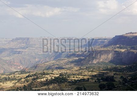 Landscape In The Ethiopia Near Debre Libanos.