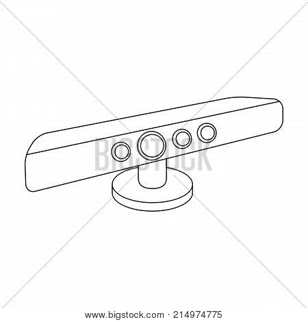 Digital TV set-top box single icon in outline style for design.Car maintenance station vector symbol stock  illustration.