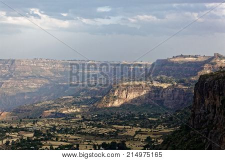 Landscape In The Ethiopia Near Debre Libanos.