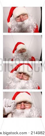 Santa Claus Photo Booth. Photo Booth picture with Santa Claus. 