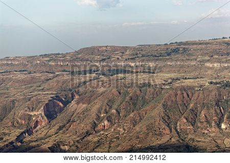 Landscape In The Ethiopia Near Debre Libanos.