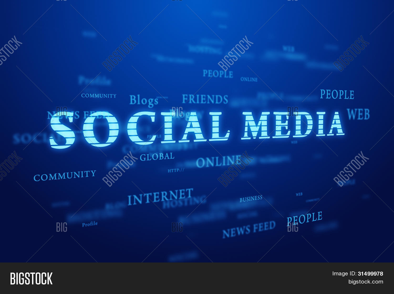 Social Media. Words Image & Photo (Free Trial) | Bigstock