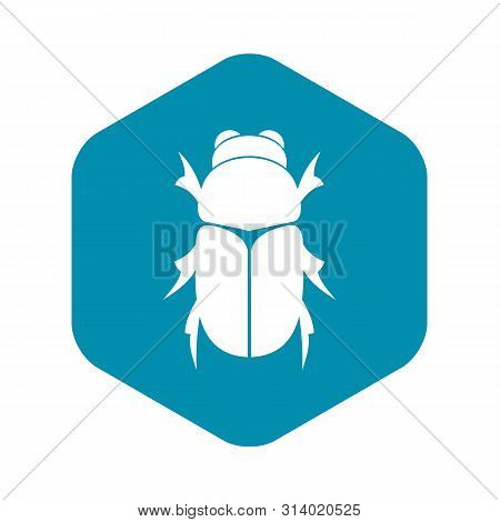 Chafer Beetle Icon. Simple Illustration Of Chafer Beetle Vector Icon For Web