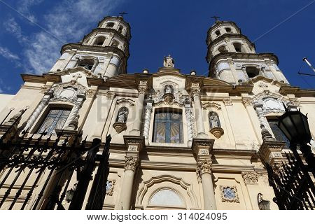 Montevideo/uruguay-6/1/19: Montevideo Metropolitan Cathedral Is The Main Roman Catholic Church Of Mo