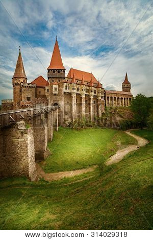 Old Gothic-renaissance Castle In Transylvania, Hunedoara, Romania