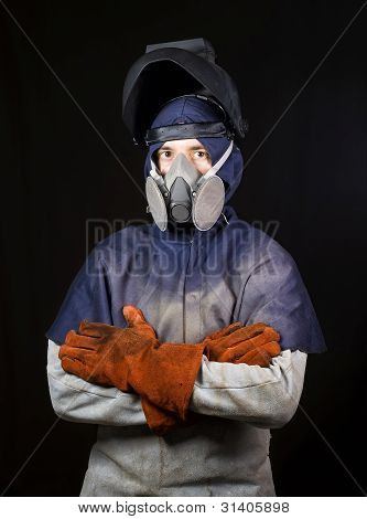 Portrait de soudeur