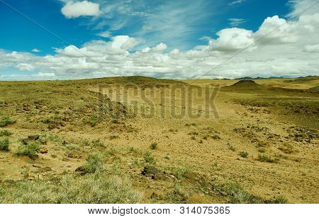 Mountain Plateau In The Area Zavkhan River