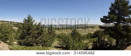 Path Through The Mountains Of Valdelinares In Summer