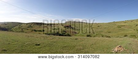 Path Through The Mountains Of Valdelinares In Summer