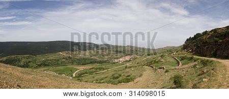 Path Through The Mountains Of Valdelinares In Summer