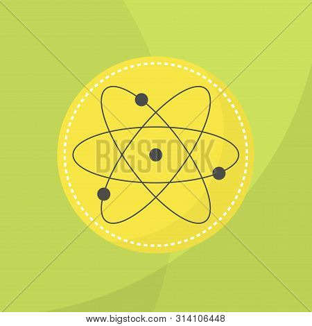 Atom Icon Symbol Vector Illustration For Used