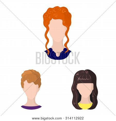 Vector Design Of Avatar And Dummy Icon. Set Of Avatar And Figure Vector Icon For Stock.
